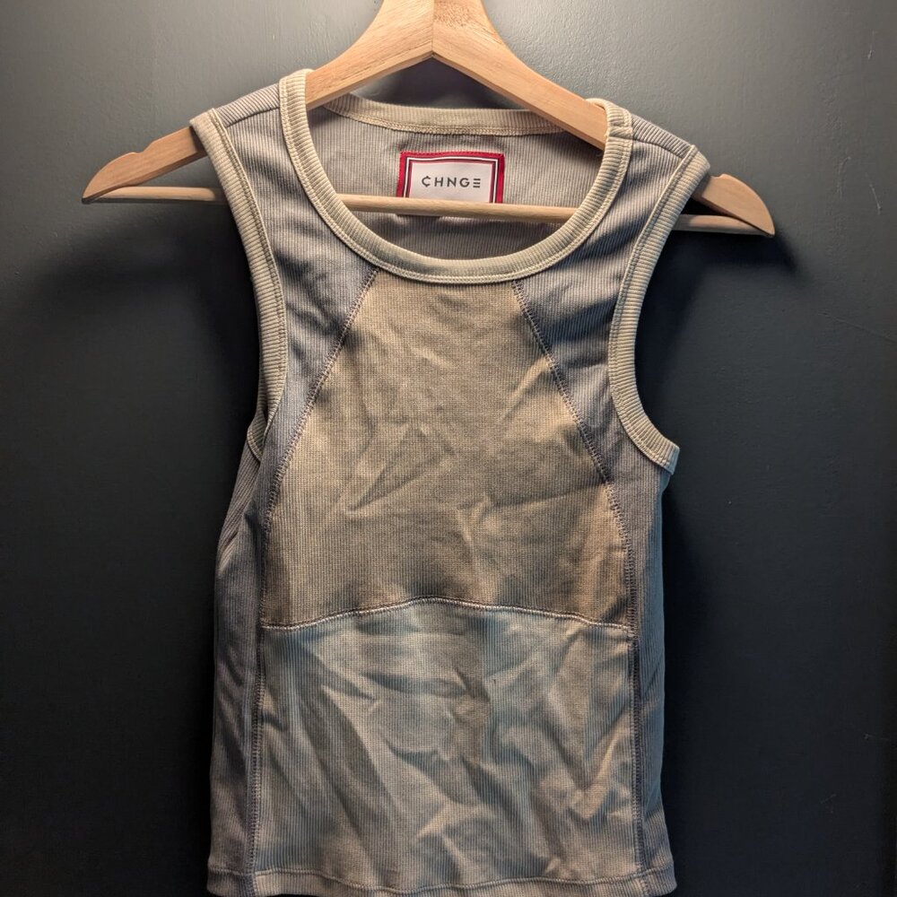 Chnge Silver Tank Top